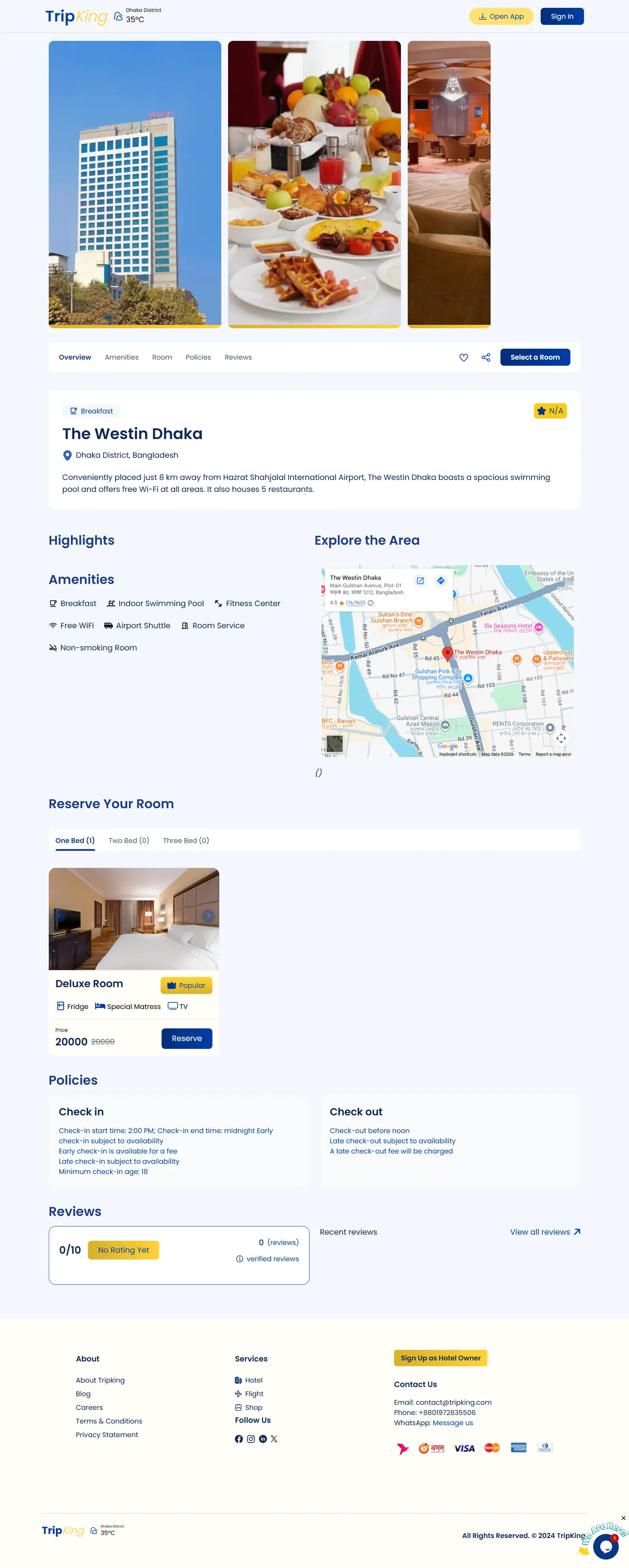 TripKing — Hotel detail
